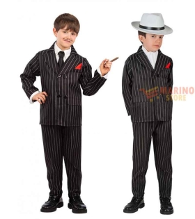 Costume bimbo completo gangster VIII 12-13 anni