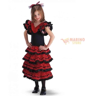 Costume carmencita 6-7 anni in busta c/ganci