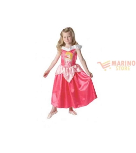 Costume carnevale bimba principessa aurora 5-6 anni