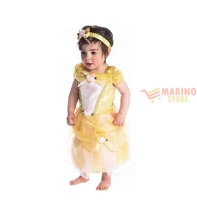 Costume carnevale neonato princess belle 6-12 mesi