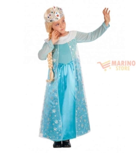 Costume Principessa Azzurra 4/7 Anni Bambina – Perfetto per Carnevale e Feste a Tema