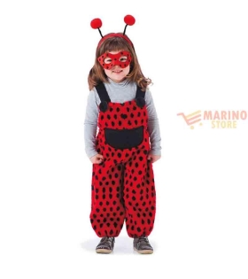 Costume salopette coccinella in busta 4 anni