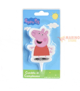 Peppa ping candela piatta sagomata cm 7,5 pz.1