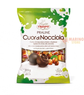 Praline ripiene con crema alla nocciola 115 gr crispo