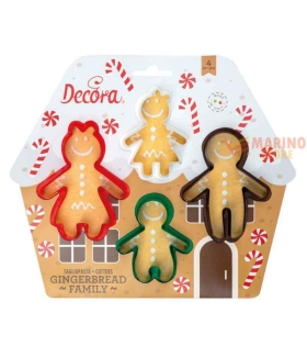 Tagliapasta Ginger Bread Family Set 4 Pezzi