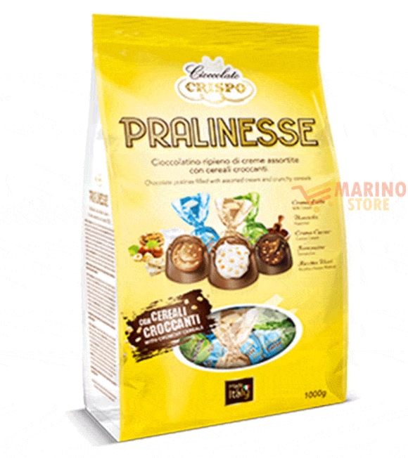 Immagine 0 di Busta cioccolatino Pralinesse di cioccolato assortito con cereali croccanti 1 kg