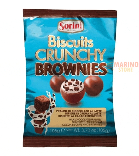 Immagine 0 di Busta praline di cioccolato crunchy biscuits brownies g.200