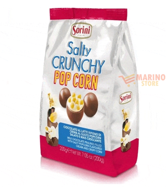 Immagine 0 di Busta praline di cioccolato crunchy salty pop corn g.200