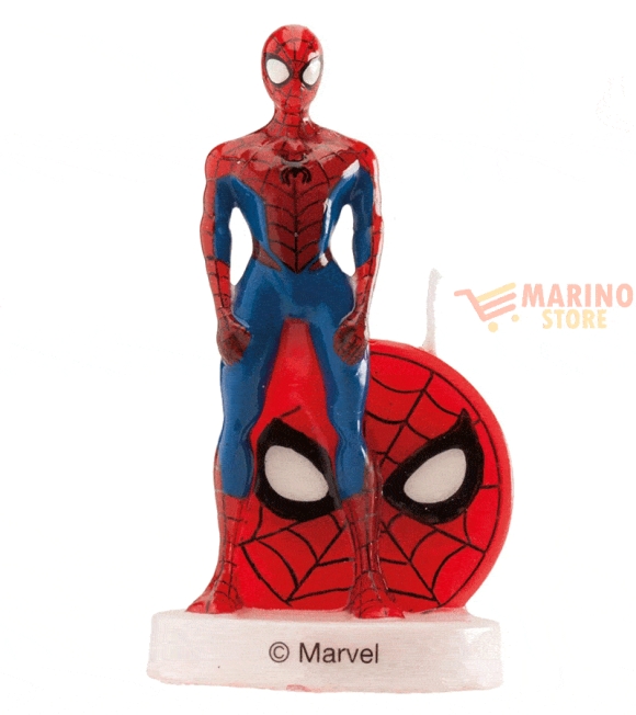 Immagine 0 di Candela Soggetto 3D spiderman cm 9