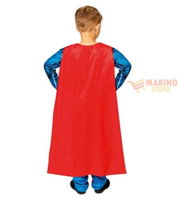 Immagine 1 di Costume Bambino Superman ECO Sostenibile 3-4 Anni - Supereroe Ecologico per Carnevale e Feste a Tema