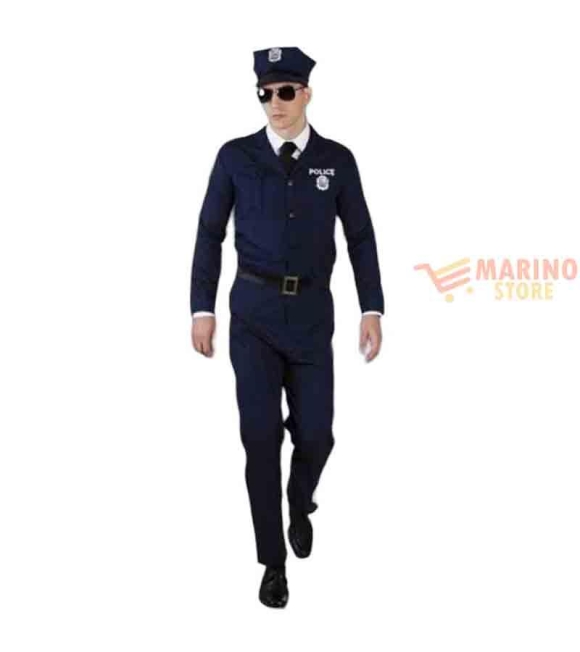 Immagine 0 di Costume carnevale Uomo cost.w/garm.bag police offi 54-56