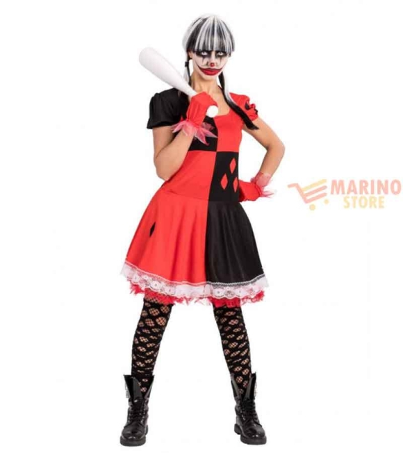 Immagine 0 di Costume donna clown horror S/M