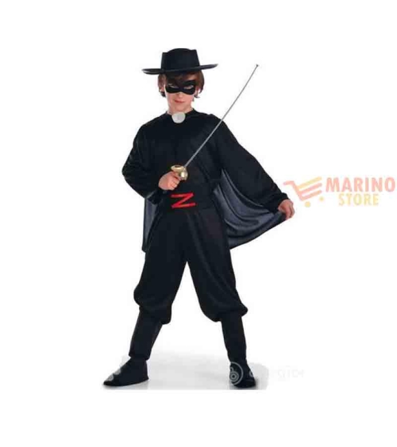 Immagine 0 di Costume uomo nero in busta c/ganci 4 anni