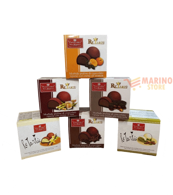 Immagine 0 di Cubotto Re Tartù Praline al cioccolato con ripeno creme assortiti gr.100