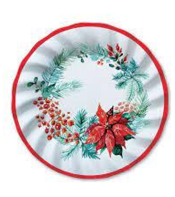 Immagine 0 di Natale Floral Christmas - piatto piano 25 cm - 8  pz