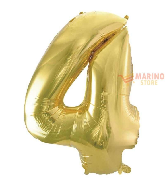 Immagine 0 di Palloncino Champagne Mega numerone 4 in mylar da 101 cm - 40