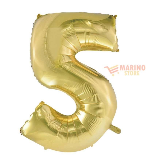 Immagine 0 di Palloncino Champagne Mini numero 5 in mylar da 35 cm