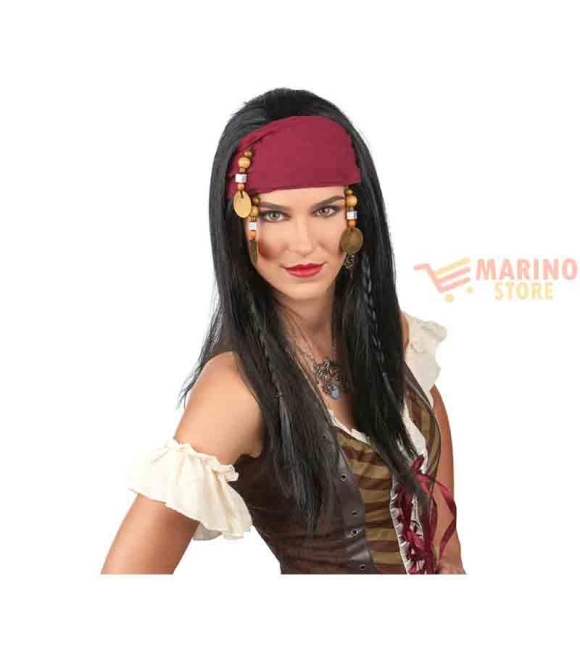 Immagine 0 di Parrucca pirate trinity with bandana