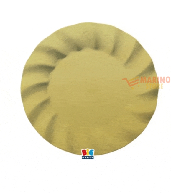 Immagine 0 di Piatti piani cm 25  Wavy Matt Gold - 8 pz