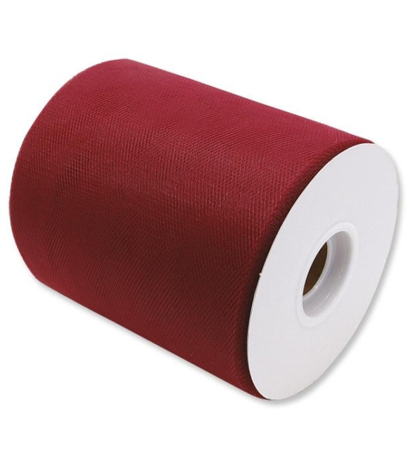 Immagine 0 di Rotolo Tulle Colore Bordeaux 100 x 12,5 m