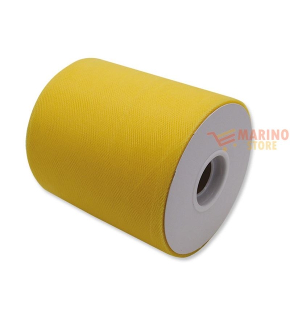 Immagine 0 di Rotolo Tulle Colore Giallo Zafferano 100 x 12,5 m