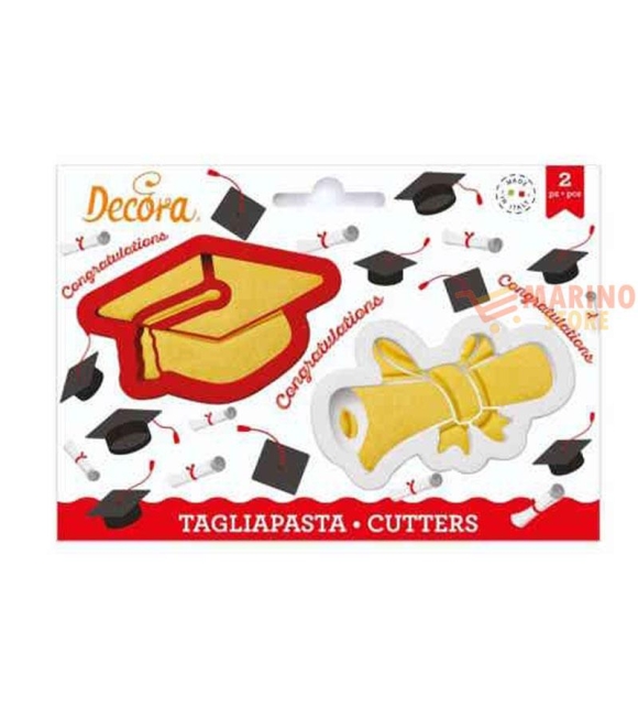 Immagine 0 di Tagliapasta Laurea in plastica set 2 pezzi