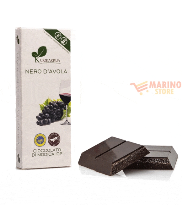 Immagine 0 di Tavoletta cioccolata di modica nero d'avola g.100