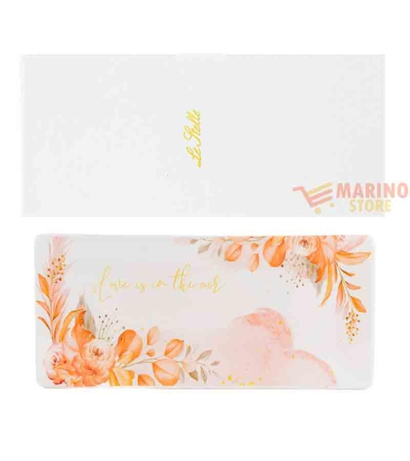 Immagine 0 di Vassoio in porcellana Flower Sprits c/astuccio 27,5 x 13,5 cm