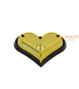 Base cuore oro per numeri pz.100