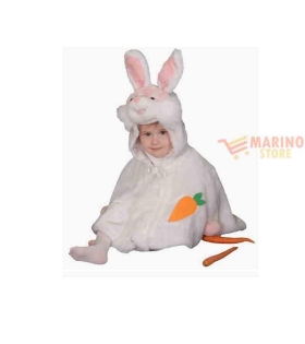 Costume carnevale neonato coniglietto mis. 6-12 mesi