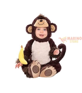 Costume carnevale neonato monkey around 6-12 mesi