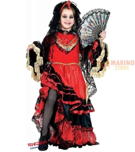 Costume carnevale spagnola baby 5 anni