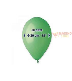 Palloncini lattice tondo Verde cm 30 x 12 100 pz