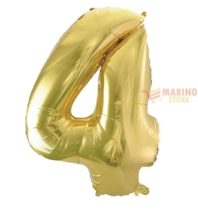 Palloncino Champagne Mini numero 4 in mylar da 35 cm