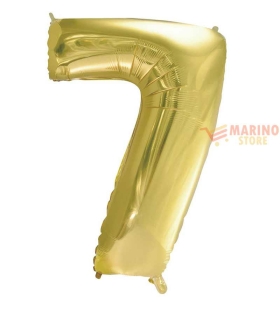 Palloncino Champagne Mini numero 7 in mylar da 35 cm