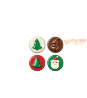 Stampo ciocc/candy albero e babbo natale 4 pezzi